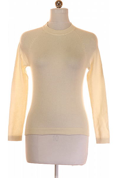 Pletená Halenka Kašmírová Bílá Just Cashmere Vel. M