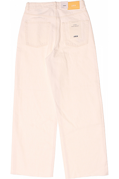 Bootcut Dámské Široké Džíny Bavlněné Bílé JJXX