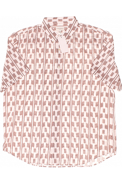Club Monaco Vzorovaná Pánská Košile Hnědá Vel. XL