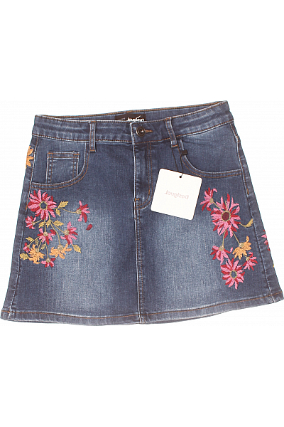 Dívčí Sukně Modrá DESIGUAL Outlet