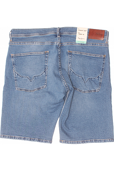 Pepe Jeans Riflové Pánské Kraťasy Modré Vel. 38
