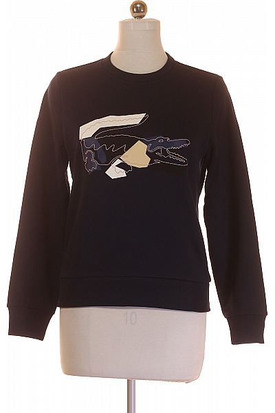 LACOSTE Dámská Mikina Bez Zapínání Modrá Vel.  38