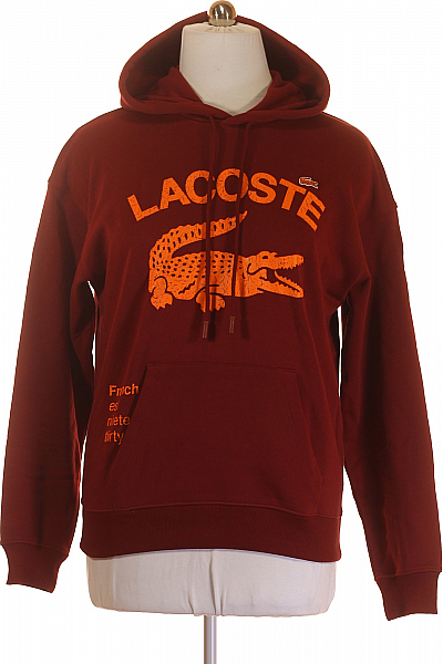 LACOSTE Funkční Dámská Mikina Vínová Outlet Vel.  M