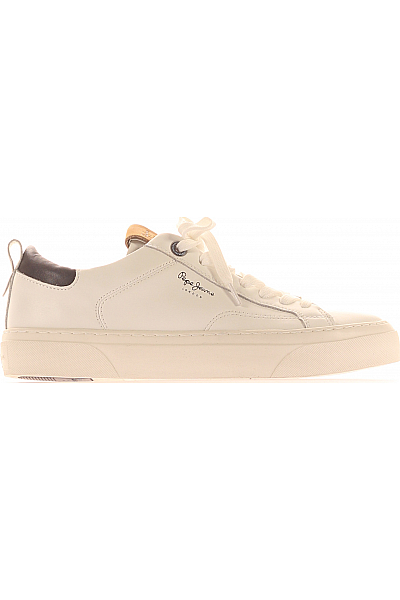 Pepe Jeans Pánské Boty PMS30825 Kožené Bílé Vel. 42