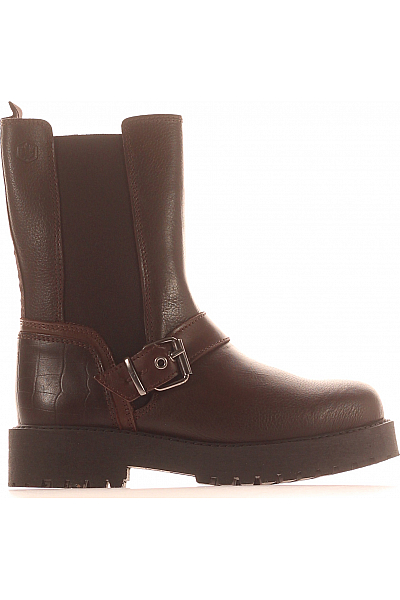 Dámské Boty Kožené Hnědé LUMBERJACK Outlet Vel. 37