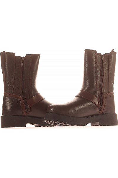Dámské Boty Kožené Hnědé LUMBERJACK Outlet Vel. 37