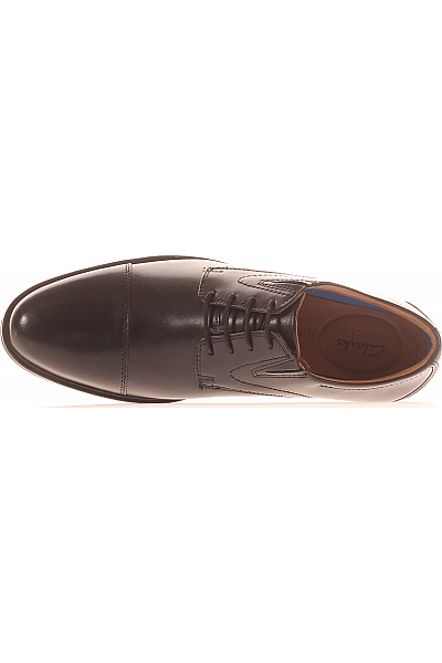 Pánské Polobotky Kožené Černé Clarks