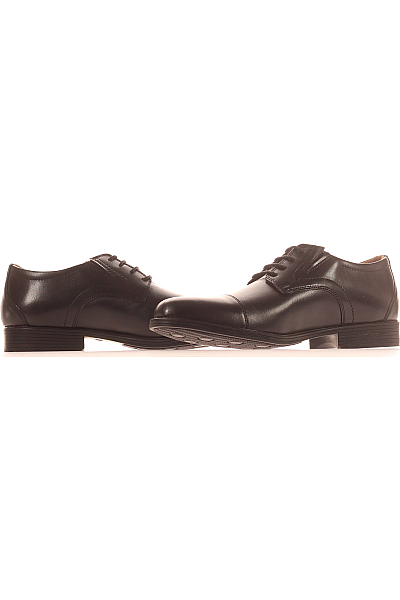 Pánské Polobotky Kožené Černé Clarks