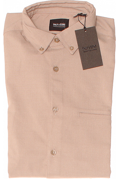 ONLY & SONS Pánská Košile Hnědá Outlet Vel. M