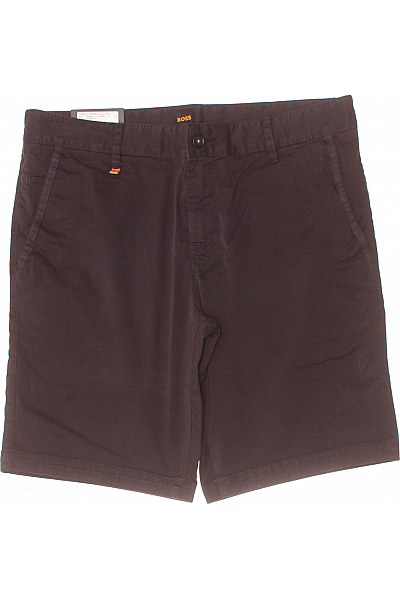Hugo Boss Pánské Chino Kraťasy Bavlněné Černé