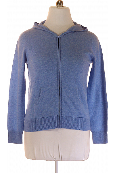 Dámský Cardigan Kašmírový Modrý Vel.  44