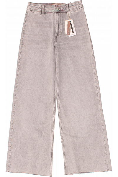MANGO Bootcut Dámské Džíny Šedé Outlet Vel.  34
