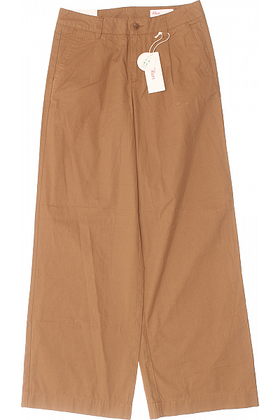 S.OLIVER Dámské Chino Kalhoty Hnědé Outlet Vel. 38