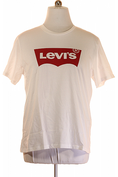 LEVIS Pánské Tričko S Potiskem Bílé Outlet Vel.  XL