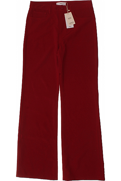 Dámské Kalhoty Červené MANGO Outlet Vel. 46