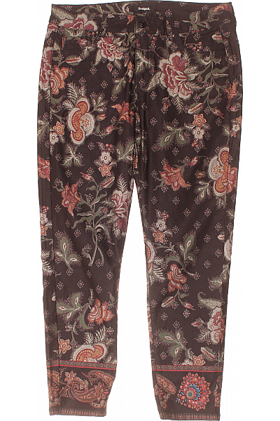 DESIGUAL Dámské Kalhoty Rovné Barevné Vel.  44