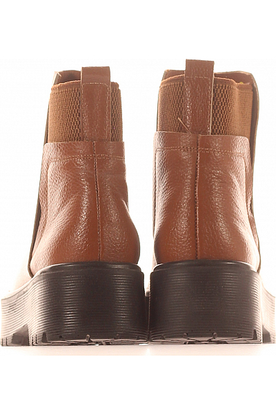 Dámské Boty Kožené Hnědé MOOSEFIELD Outlet Vel. 38