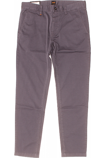 Hugo Boss Pánské Chino Kalhoty Bavlněné Šedé