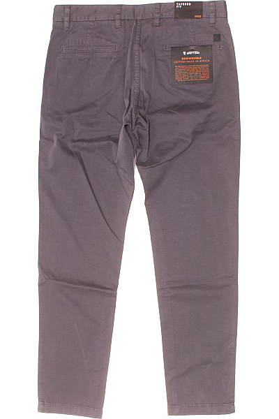 Hugo Boss Pánské Chino Kalhoty Bavlněné Šedé