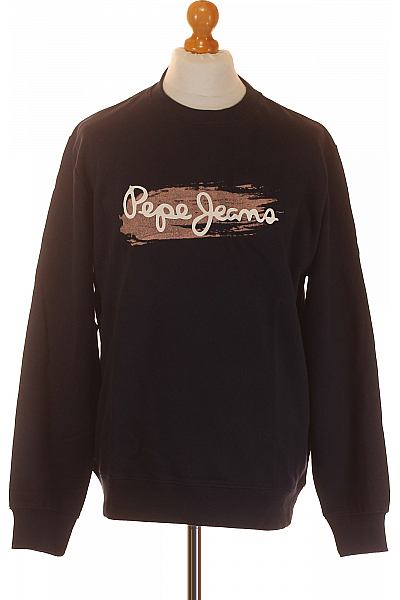 Pepe Jeans Pánská Mikina Bez Zapínání Bavlněná Modrá