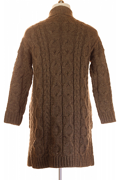  Dámský Cardigan Polyesterový Hnědý Outlet