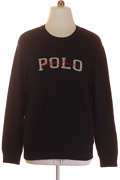 Ralph Lauren Pánský Svetr Se Vzorem Modrý Vel. XL