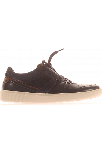 Clarks Pánské Boty CAMBRO RACE Kožené Modré Outlet Vel. 43