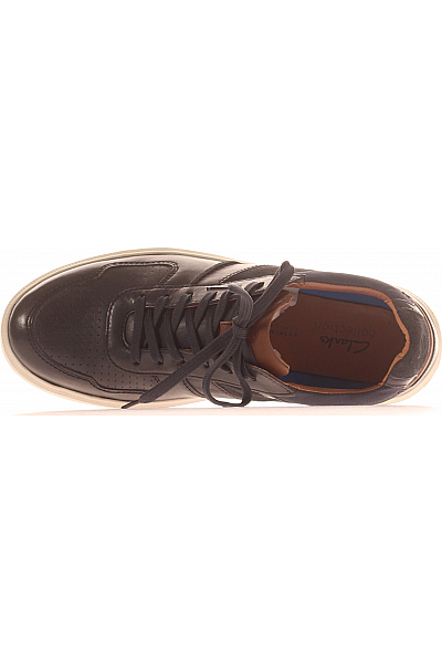 Clarks Pánské Boty CAMBRO RACE Kožené Modré Outlet Vel. 43