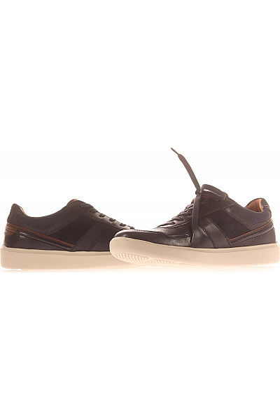 Clarks Pánské Boty CAMBRO RACE Kožené Modré Outlet Vel. 43