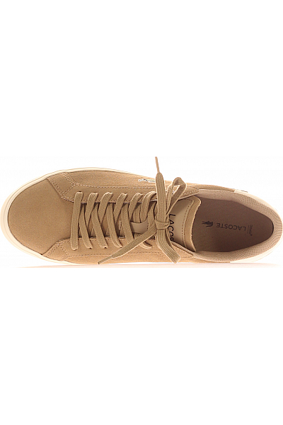 LACOSTE Pánské Boty LEATHER Hnědé Vel. 44