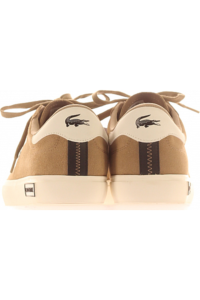 LACOSTE Pánské Boty LEATHER Hnědé Vel. 44