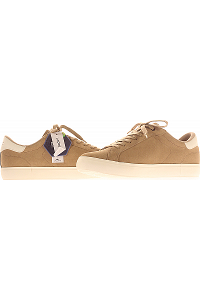 LACOSTE Pánské Boty LEATHER Hnědé Vel. 44