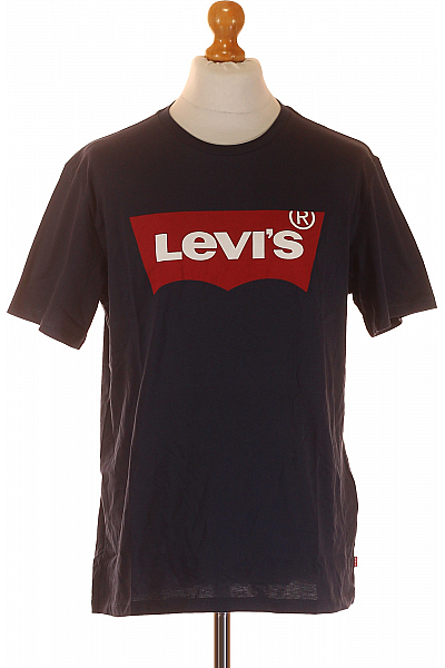 Pánské Tričko Modré LEVIS Vel. L