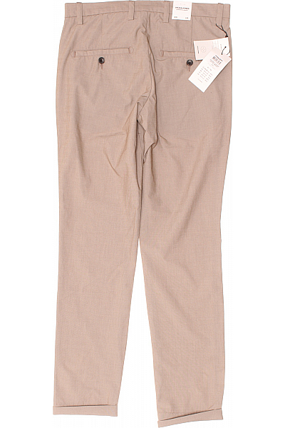 JACK & JONES Společenské Pánské Kalhoty Béžové