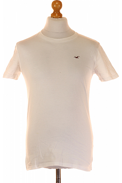 Pánské Tričko Bílé Hollister Second hand Vel. S
