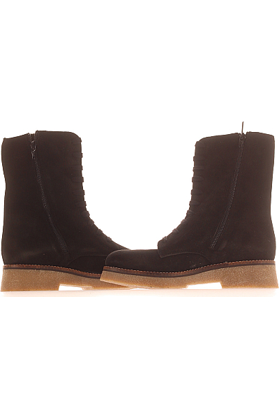 Ortiz & Reed Dámské Kotníkové Boty Kožené Černé