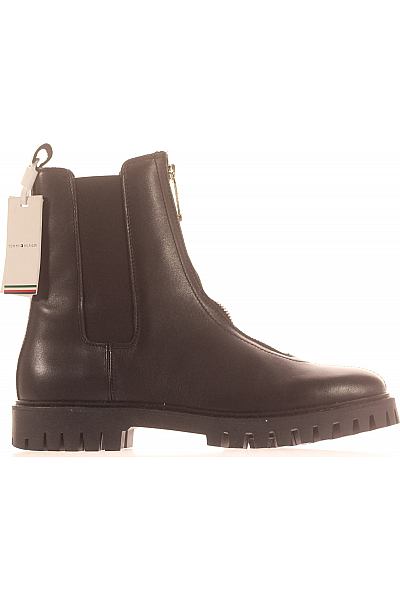 TOMMY HILFIGER Dámské Boty Kožené Černé Vel.  41