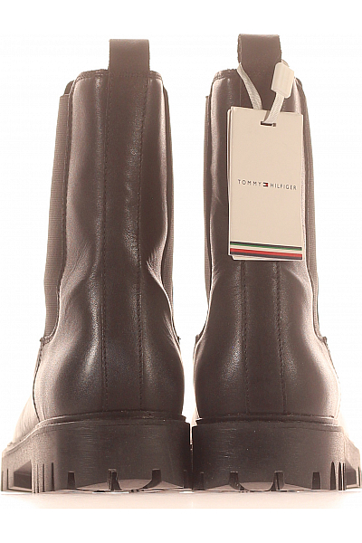 TOMMY HILFIGER Dámské Boty Kožené Černé Vel.  41