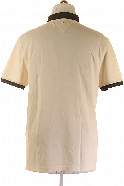 Pánské Tričko Bílé TOMMY HILFIGER Second hand Vel. XXXL