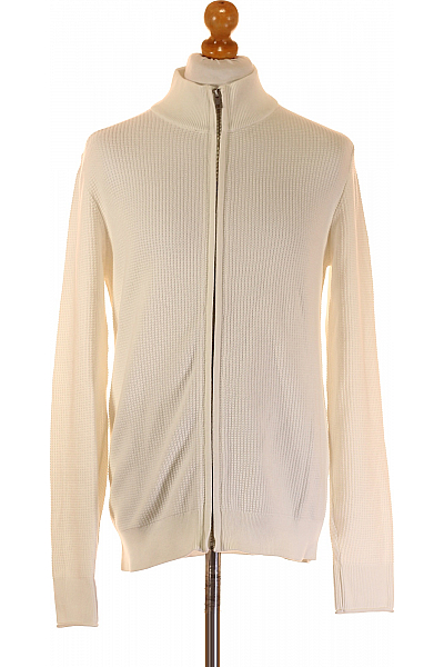 Pánský Cardigan Bílý S.OLIVER Vel. M