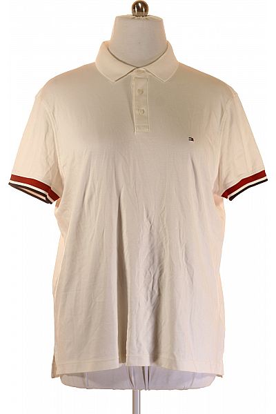 TOMMY HILFIGER Pánské Tričko Bílé Vel. XXL