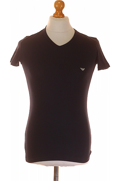 Jednoduché Pánské Tričko Modré ARMANI Outlet