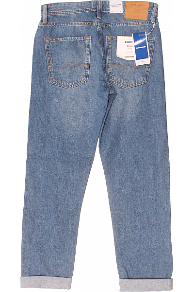 JACK & JONES Roztrhané Pánské Džíny Modré Vel. 30/34