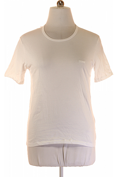 Pánské Tričko Bílé Hugo Boss Second hand Vel. XL