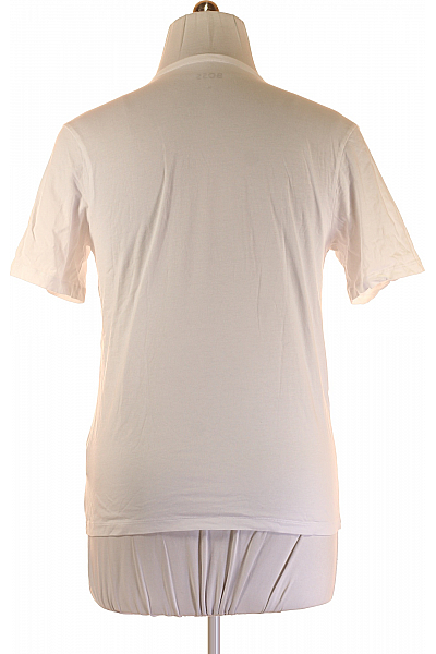 Pánské Tričko Bílé Hugo Boss Second hand Vel. XL