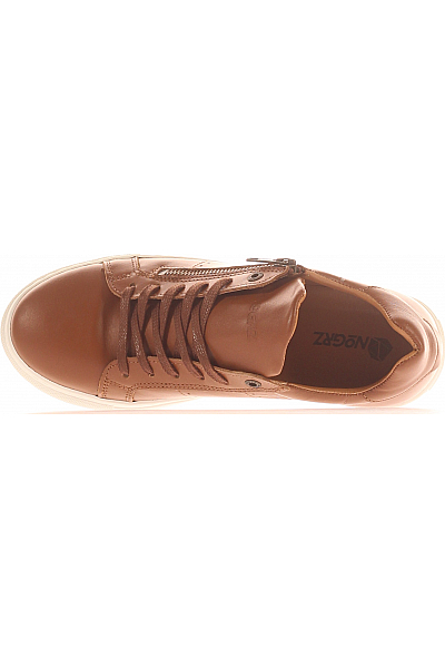 Dámské Boty COGNAC Kožené Hnědé Outlet Vel. 39
