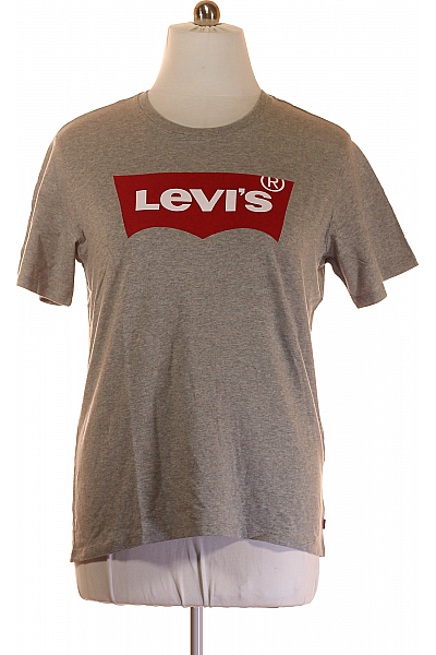 LEVIS Pánské Tričko S Potiskem Šedé Vel.  L