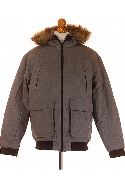 JACK & JONES Zimní Pánská Bunda Šedá Outlet Vel.  M