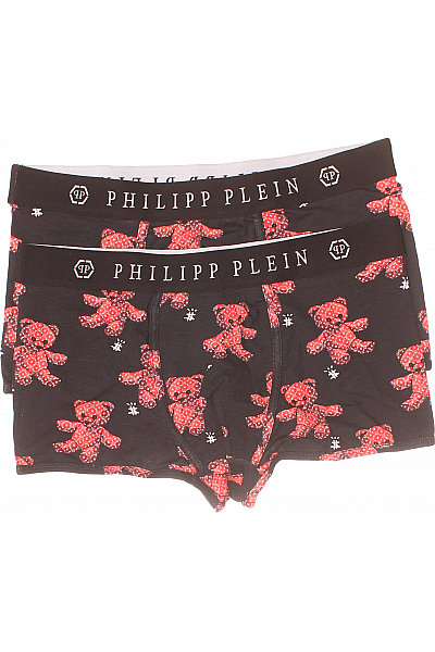 PHILLIP PLEIN Pánské Spodní Prádlo Černé Vel. XL