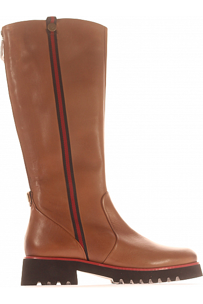 Dámské Kozačky Kožené Hnědé GERRY WEBER Vel. 42